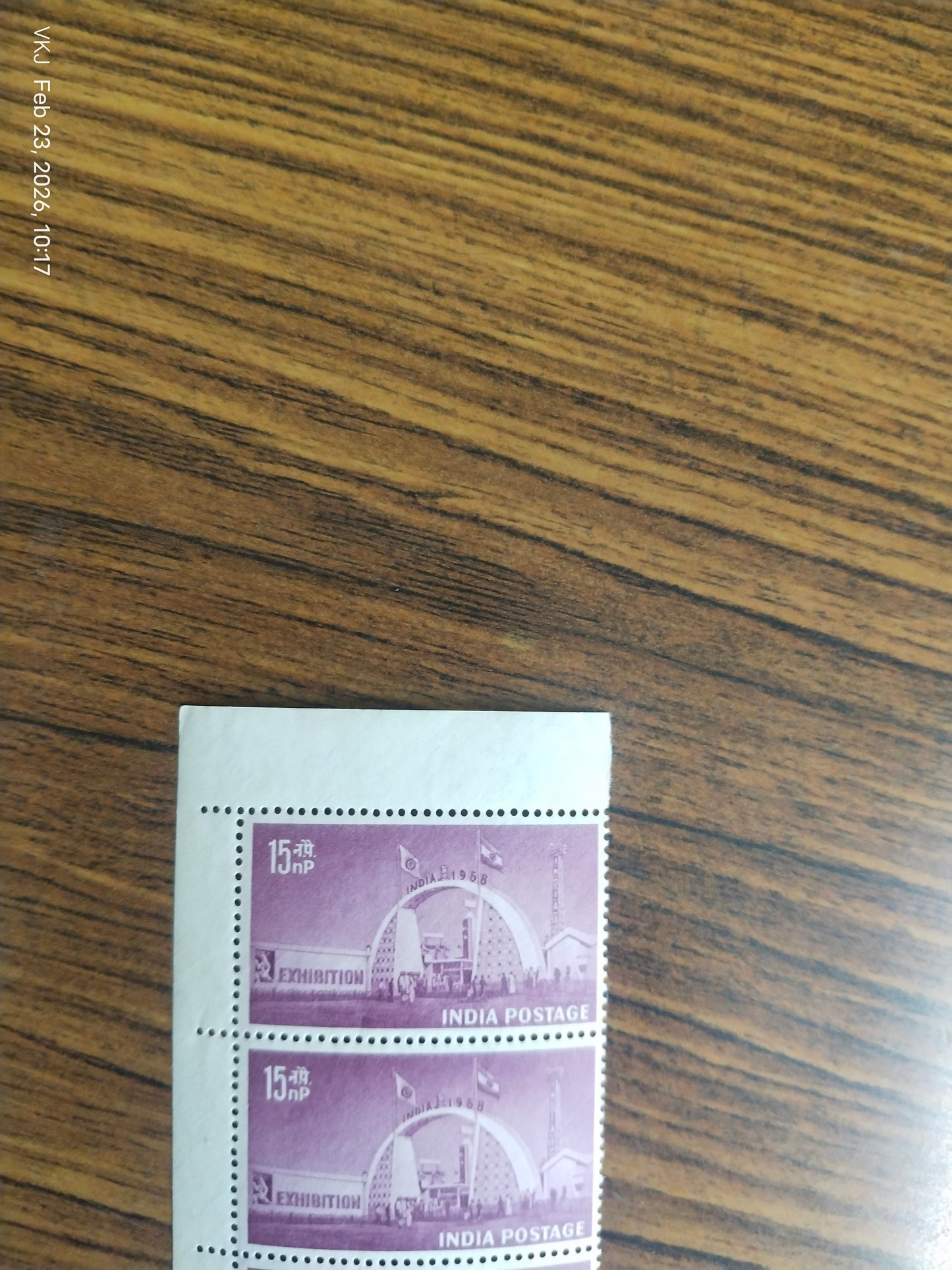 Pair-Stamp Exhibition in India-1958